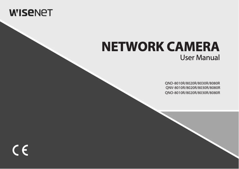 Page n°1 - Manuel utilisateur Wisenet QNV-8020R