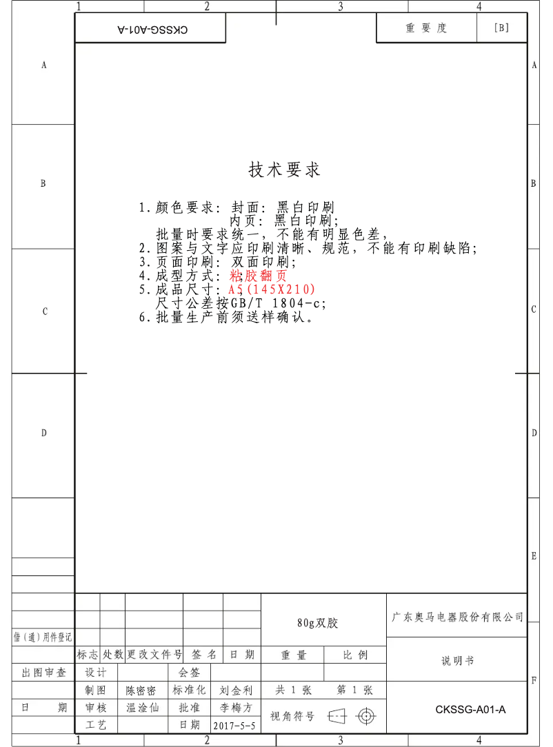 Image de la première page du manuel de l'appareil BRR19M010WW