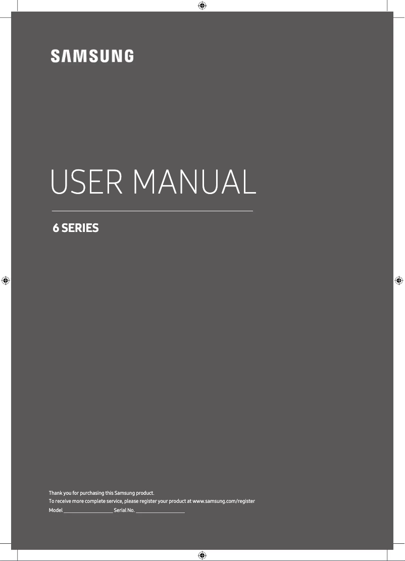 Image de la première page du manuel de l'appareil UA49MU6900J
