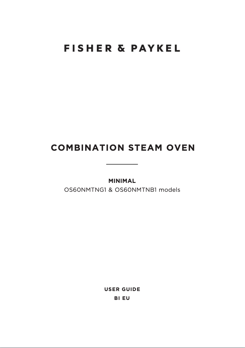 Image de la première page du manuel de l'appareil OS60NMTNG1