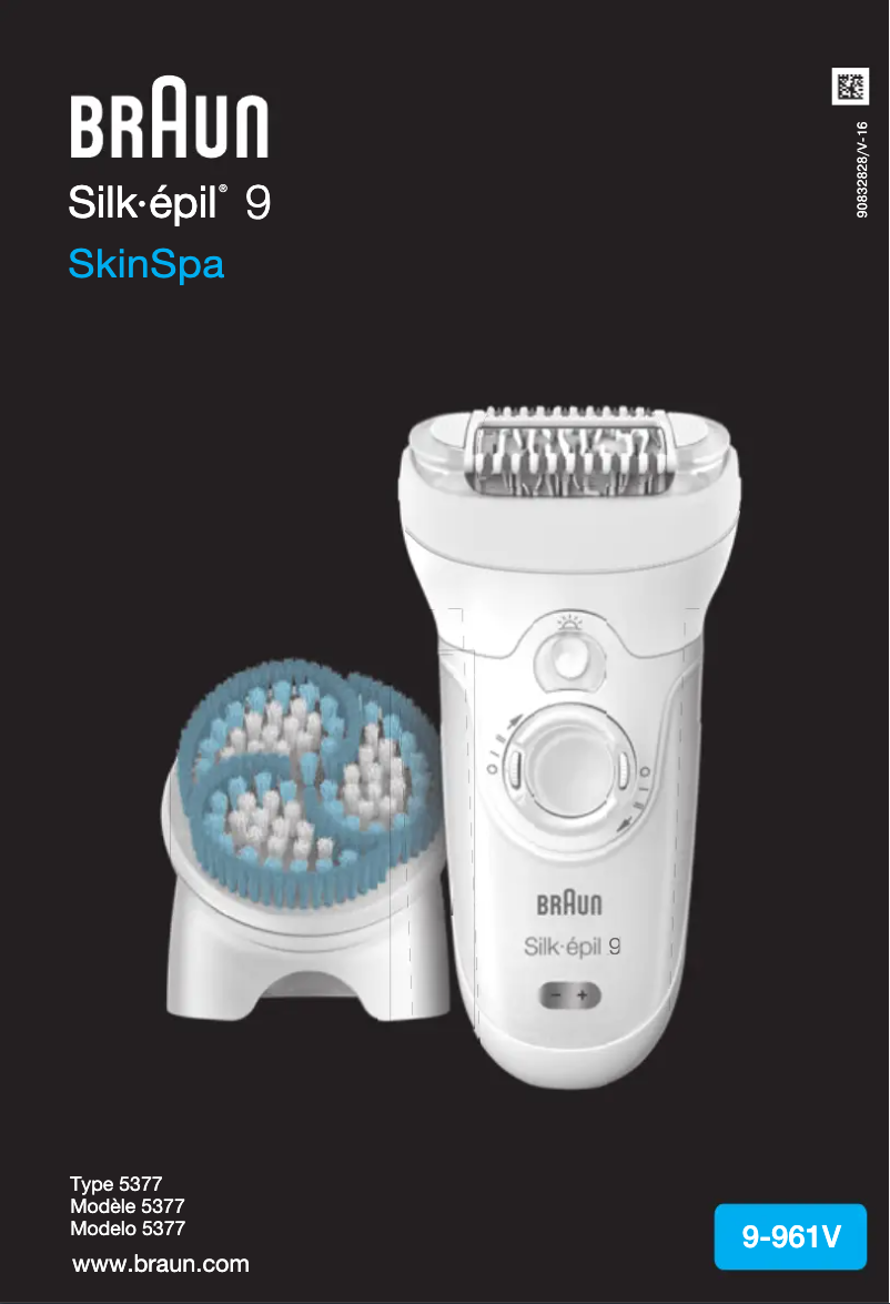 Page n°1 - Manuel utilisateur Braun Silk-épil 9 SkinSpa 9-961v