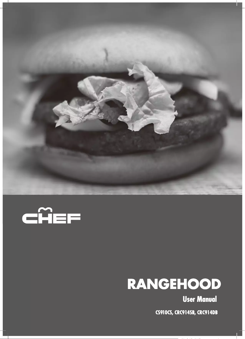 Page n°1 - Manuel utilisateur Chef CRC914DB