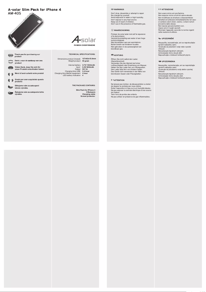 Image de la première page du manuel de l'appareil AM-405