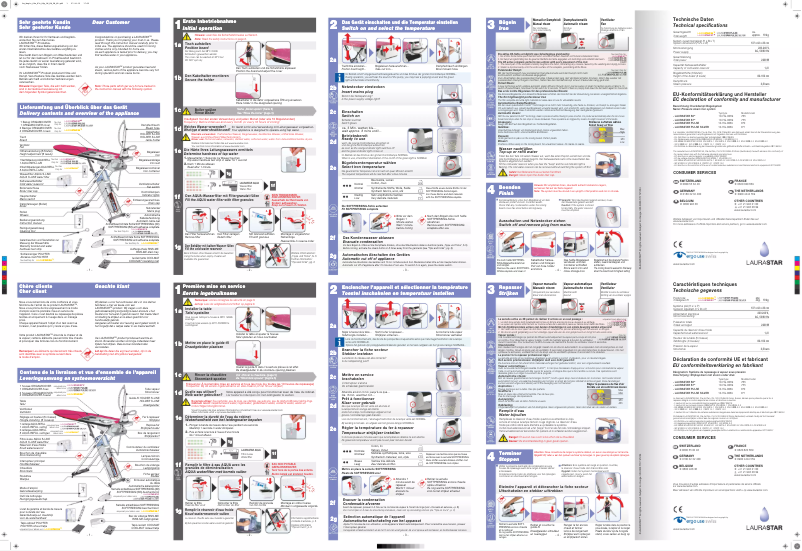 Page 1 of the manual User Manual Laurastar Pulse Silver