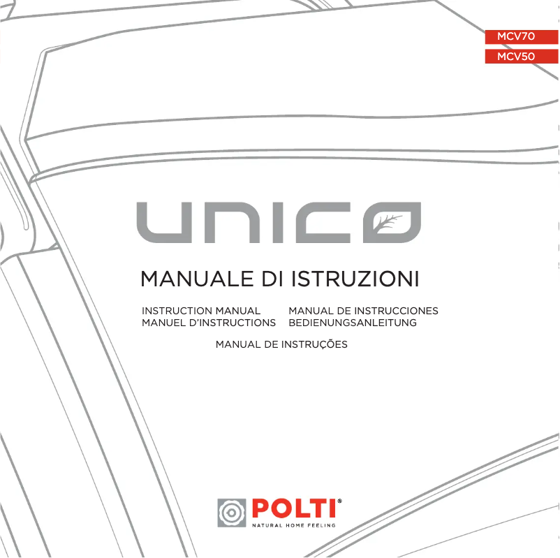 Page n°1 - Manuel utilisateur Polti Unico MCV50 Allergy Multifloor Turbo