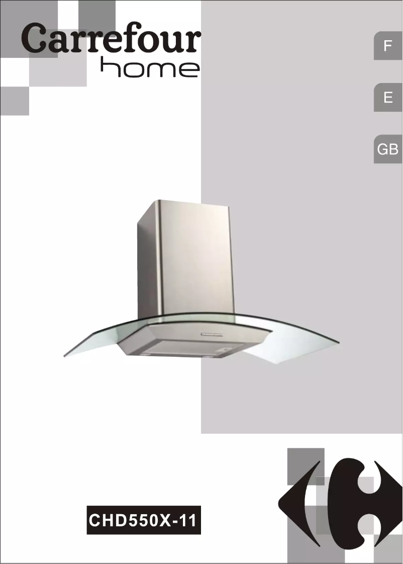 Page 1 de la notice Manuel utilisateur Carrefour Home CHD550X-11