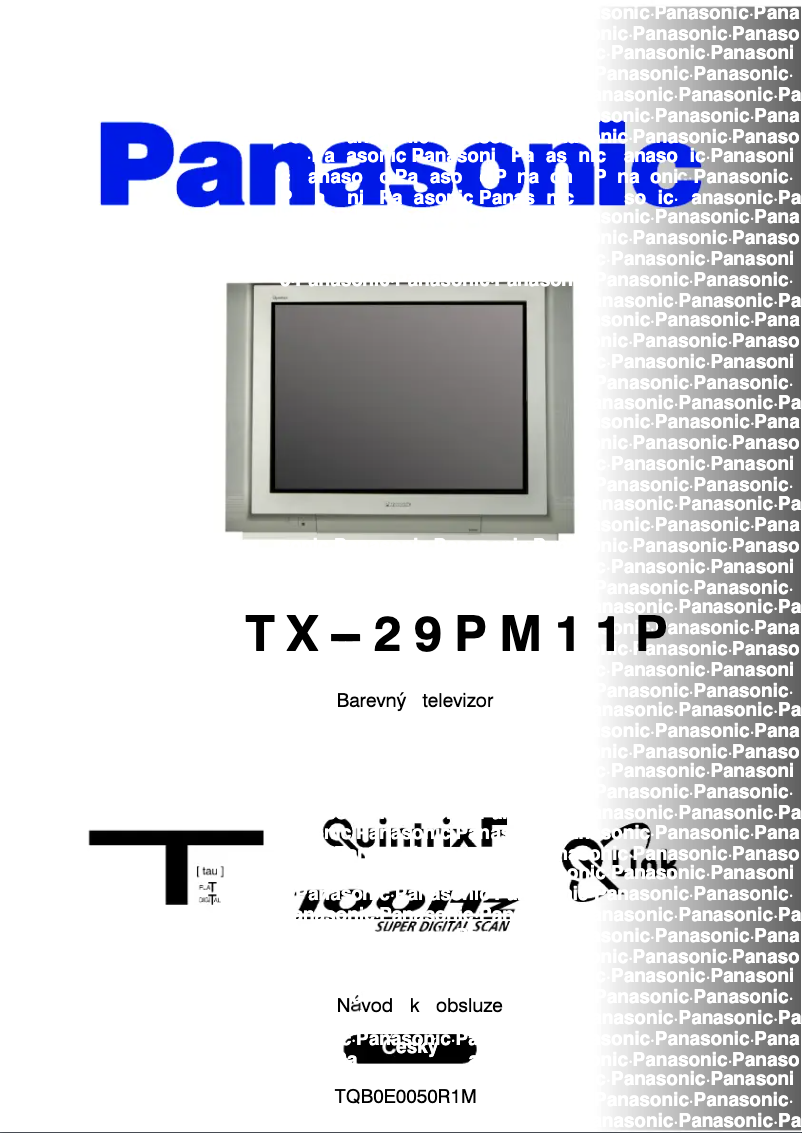 Page 1 de la notice Manuel utilisateur Panasonic TX-29PM11P