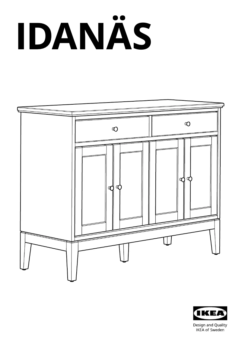 Página 1 del manual Manual de usuario Ikea IDANÄS 504.960.22