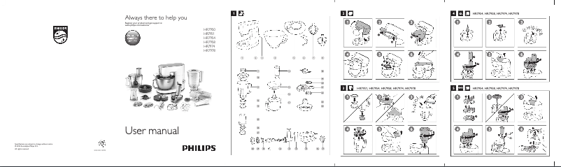 Image de la première page du manuel de l'appareil Avance HR7954