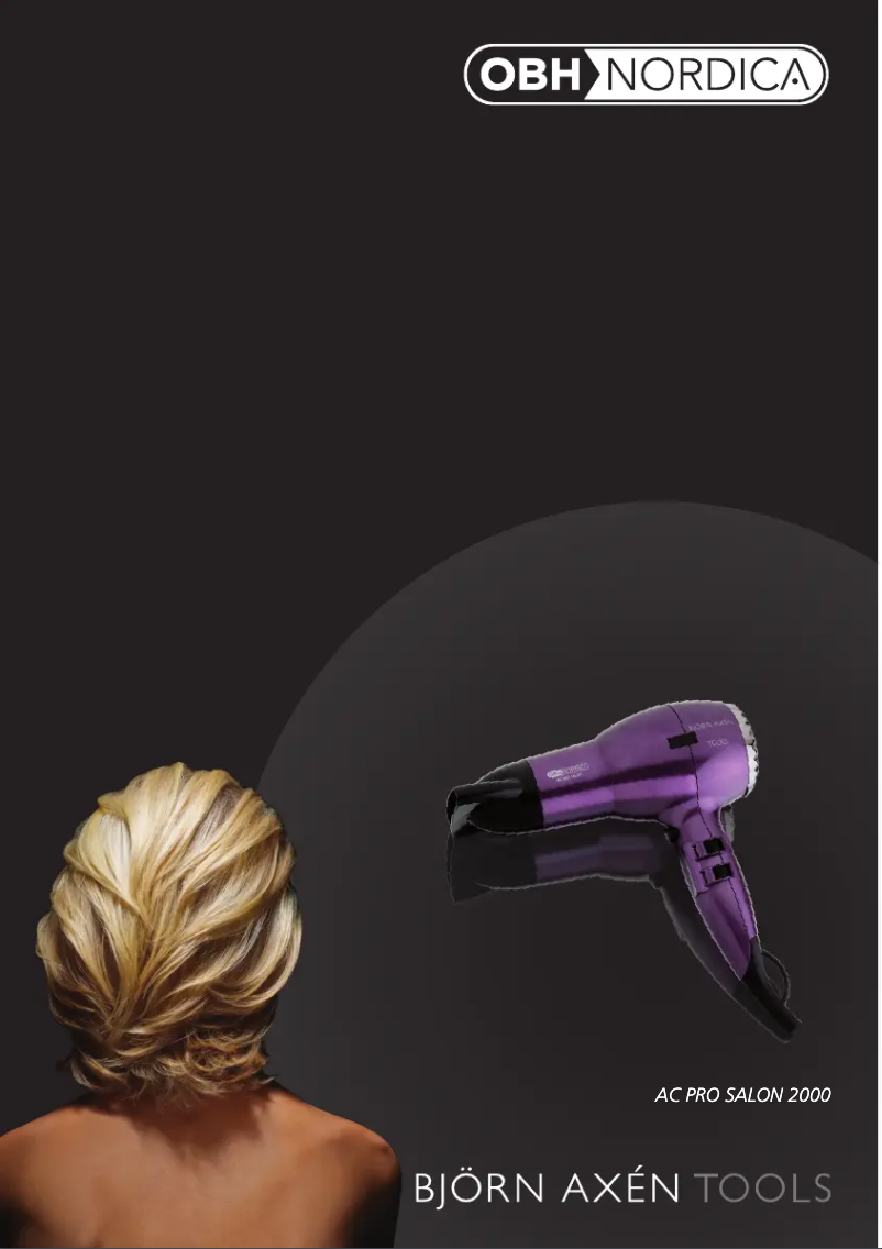 Image de la première page du manuel de l'appareil AC Pro Salon