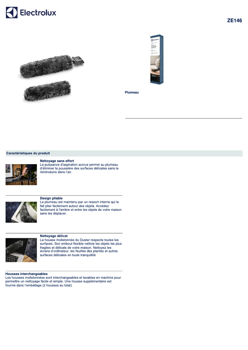 Página 1 del manual Manual de usuario Electrolux ZE146