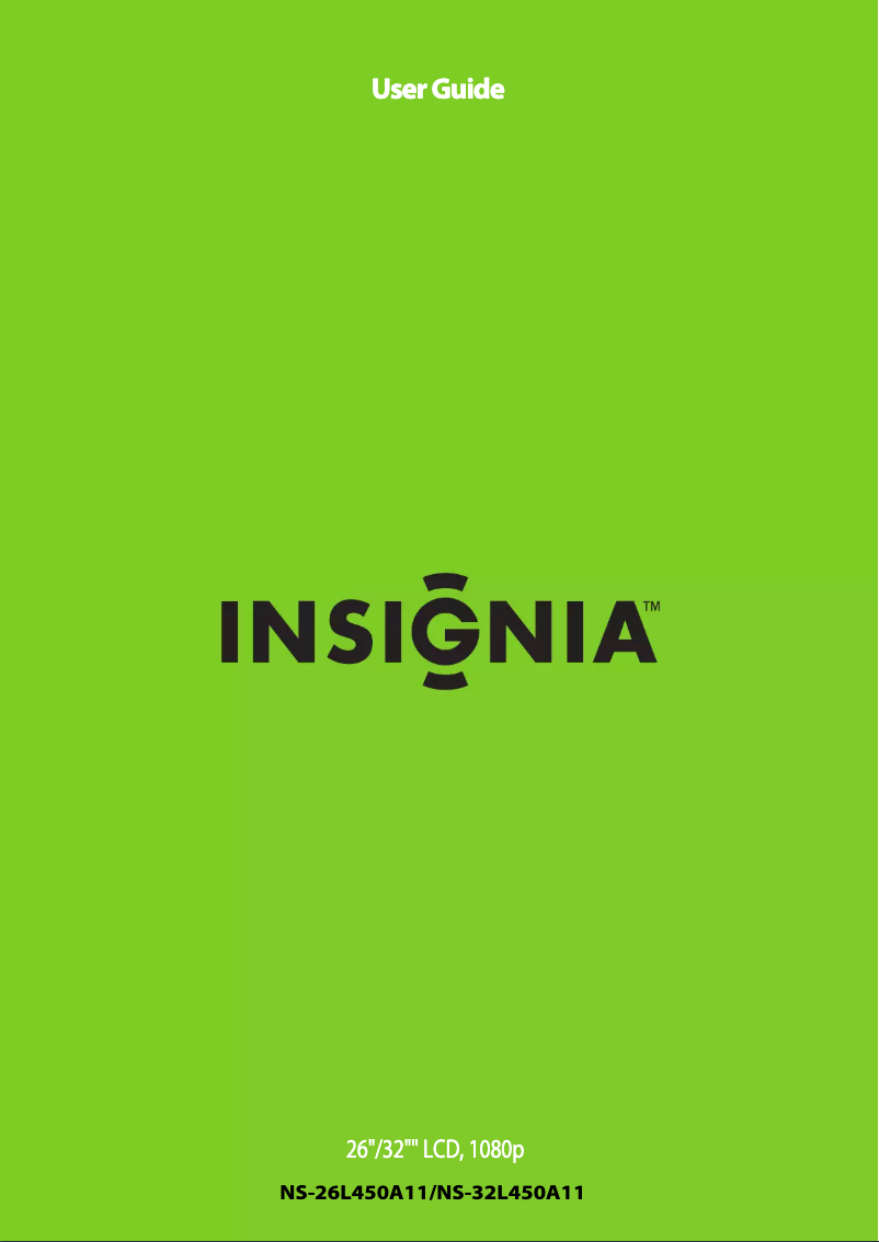 Page n°1 - Manuel utilisateur Insignia NS-32L450A11