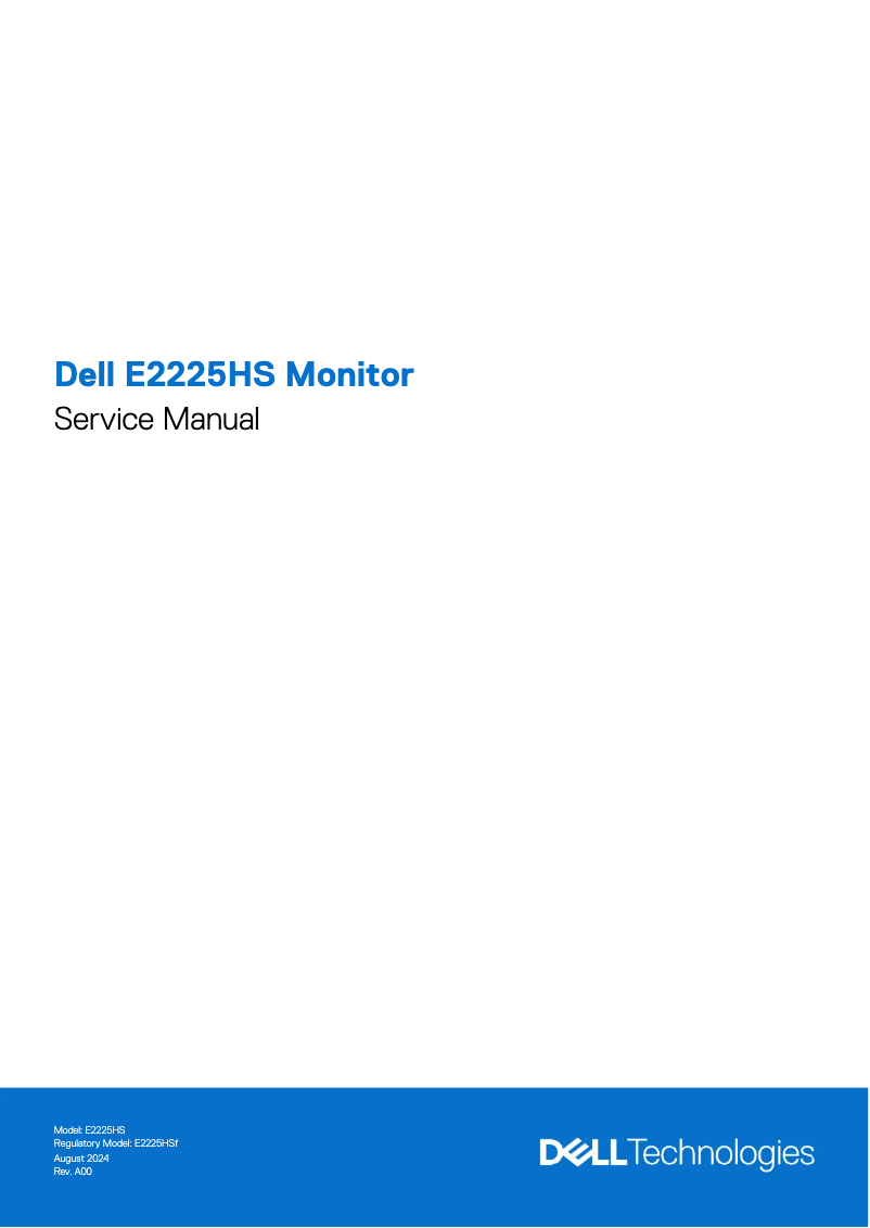 Page 1 de la notice Manuel utilisateur Dell E2425HS