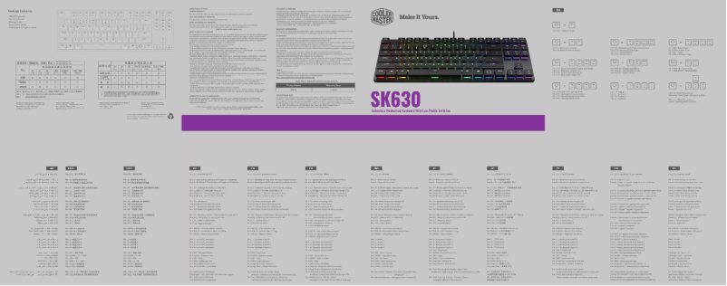 Imagen de la primera página del manual del dispositivo SK630