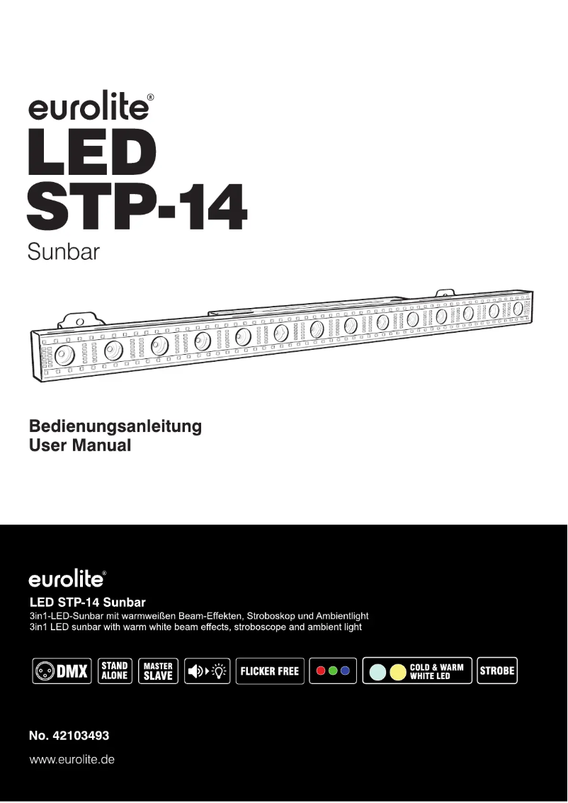 Page 1 de la notice Manuel utilisateur Eurolite LED STP-14