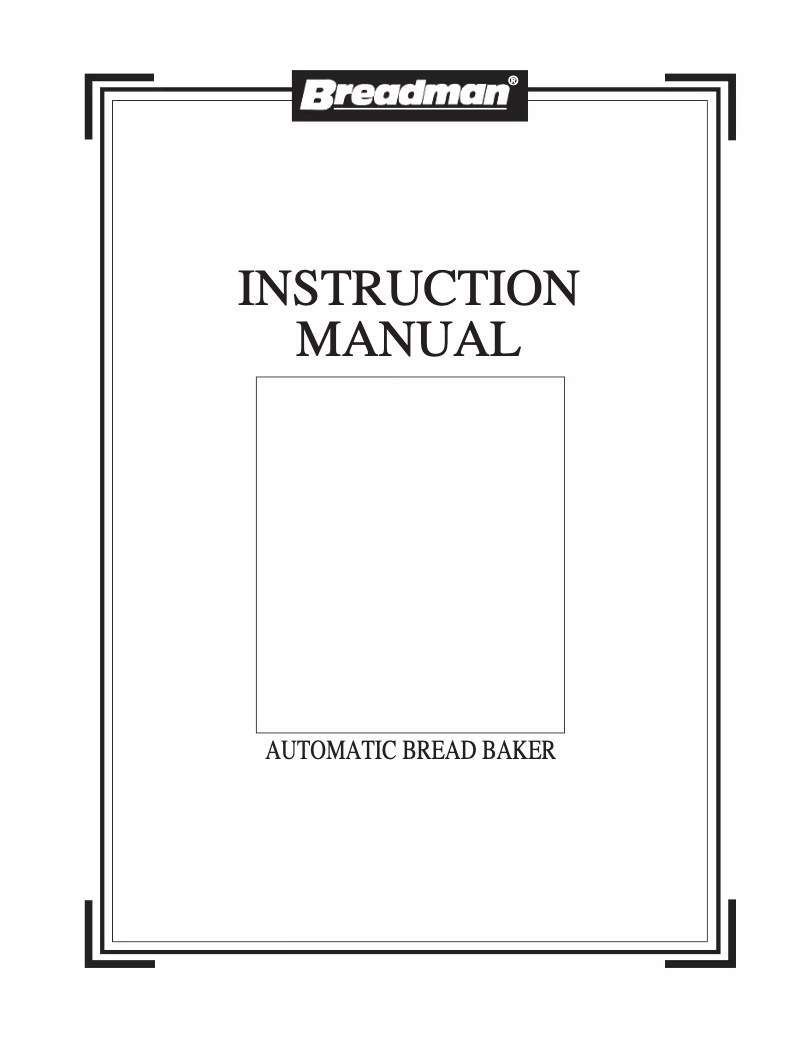 Page 1 de la notice Mode d'emploi Breadman TR444