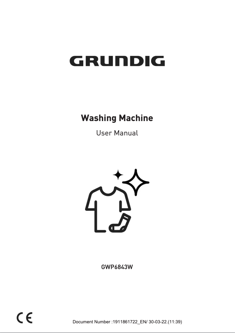 Image de la première page du manuel de l'appareil BWFT710419WB1