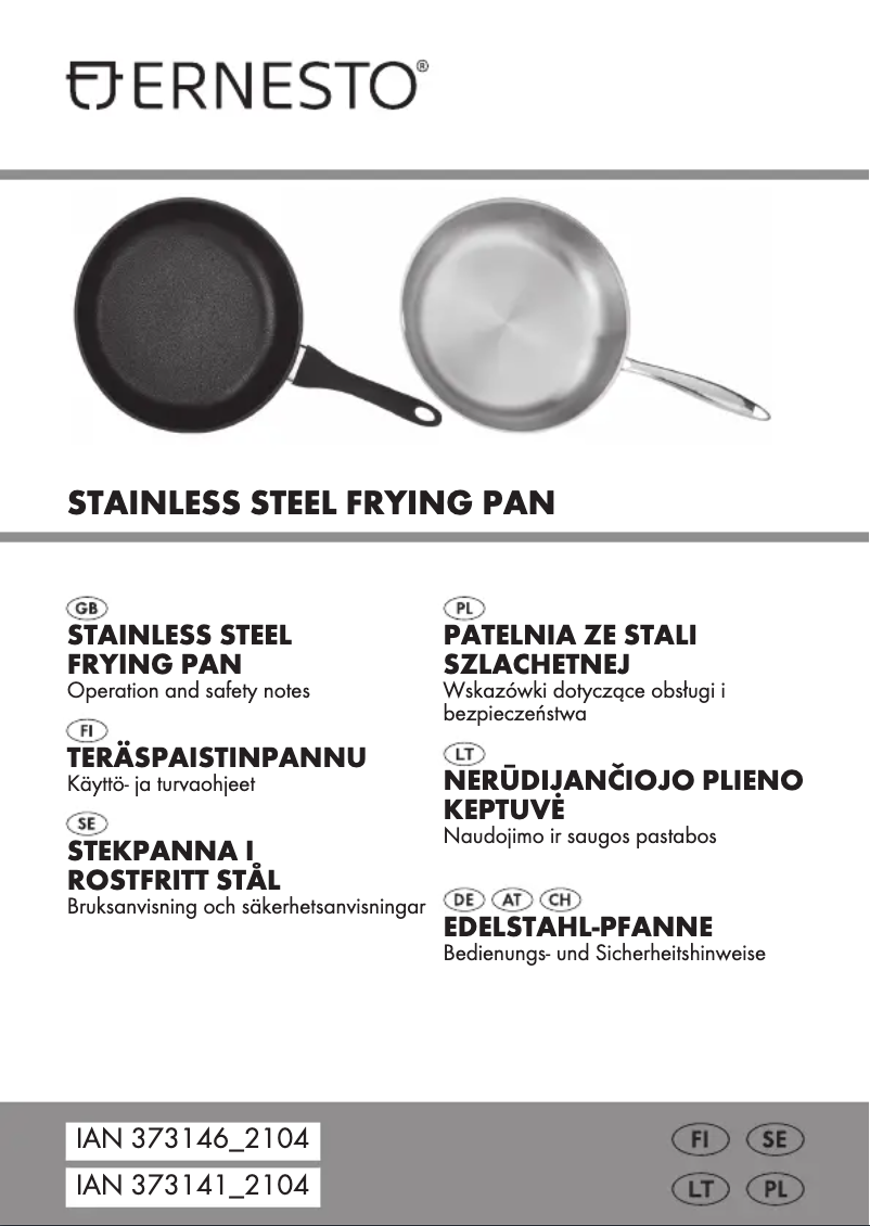 Page n°1 - Manuel utilisateur Ernesto HG00222A