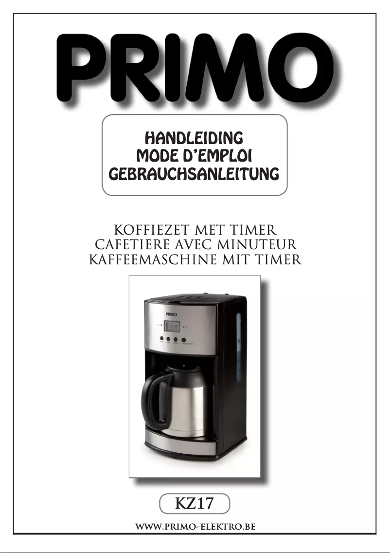 Image de la première page du manuel de l'appareil KZ17