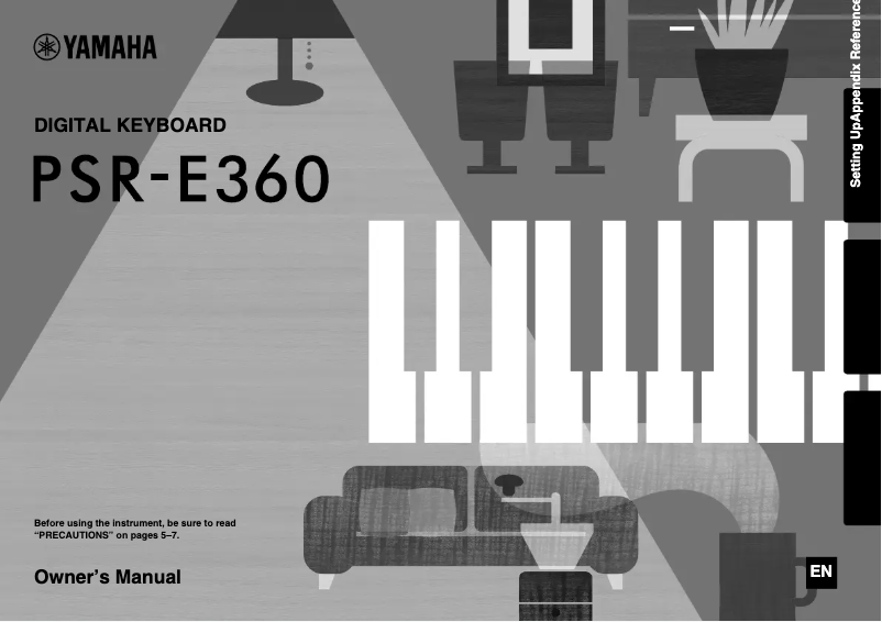 Image de la première page du manuel de l'appareil PSR-E360