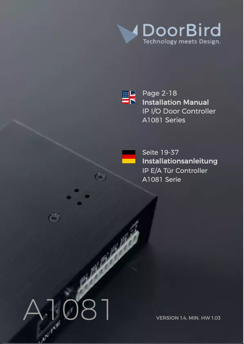 Página 1 del manual Manual de usuario DoorBird A1081