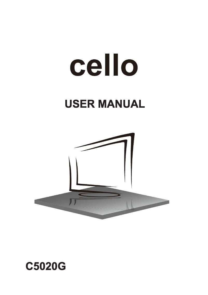 Page n°1 - Manuel utilisateur Cello C5020G