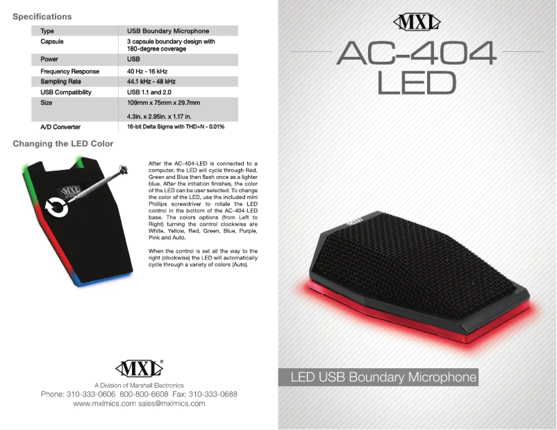 Image de la première page du manuel de l'appareil AC-404