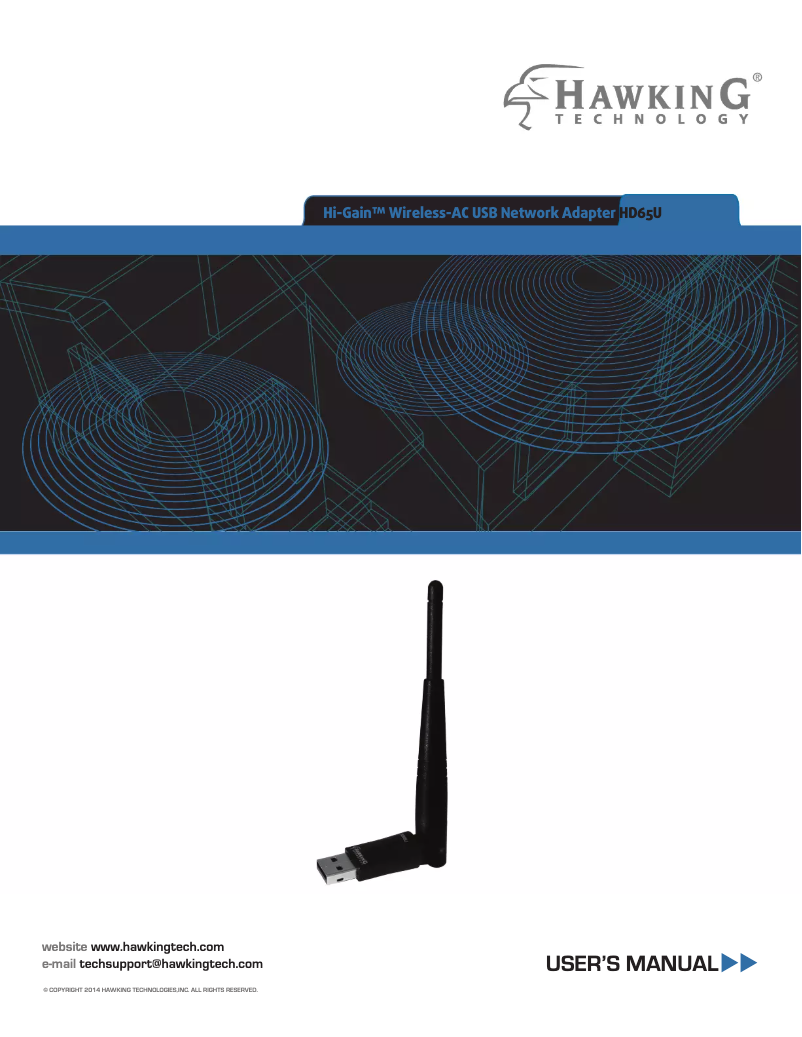 Page n°1 - Manuel utilisateur Hawking Technologies Hi-Gain HD65U
