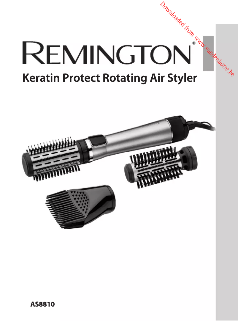 Page 1 de la notice Manuel utilisateur Remington Keratin Protect AS8810