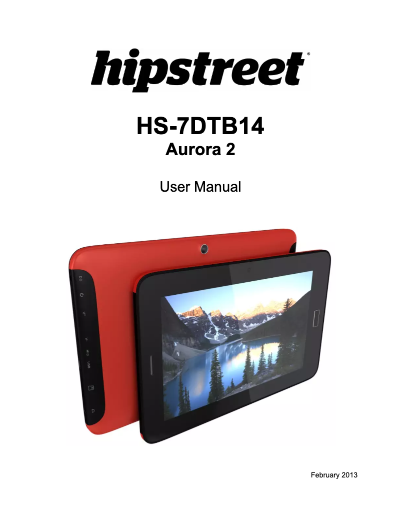 Image de la première page du manuel de l'appareil Aurora 2