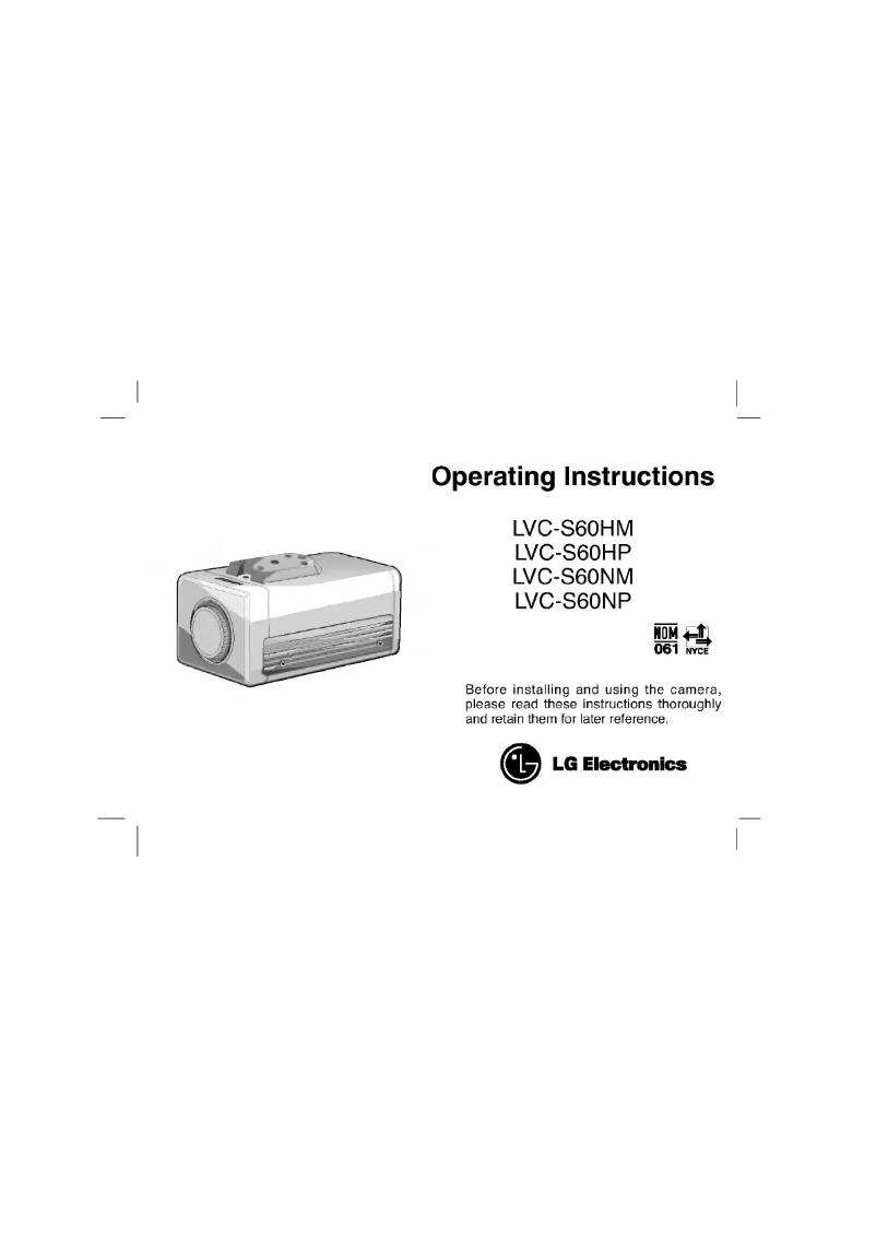 Page n°1 - Manuel utilisateur LG LVC-S60HP