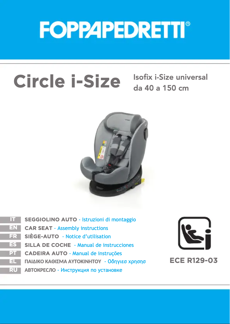 Page n°1 - Manuel utilisateur Foppapedretti Circle i-Size