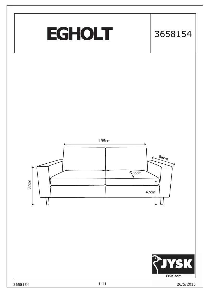 Image de la première page du manuel de l'appareil Egholt