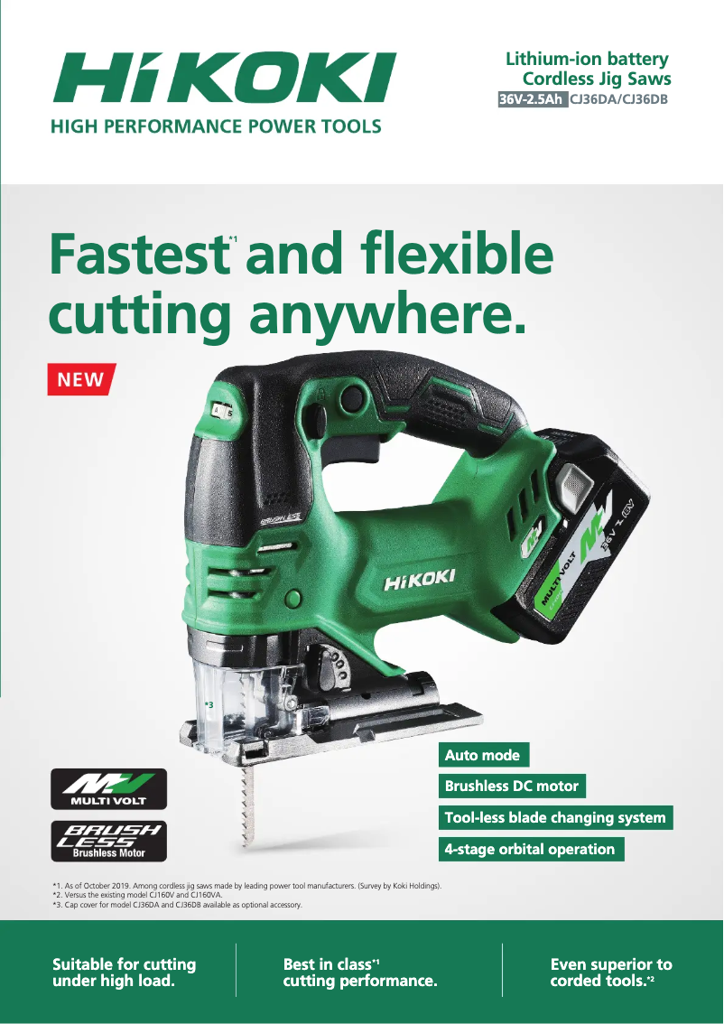 Image de la première page du manuel de l'appareil CJ36DA