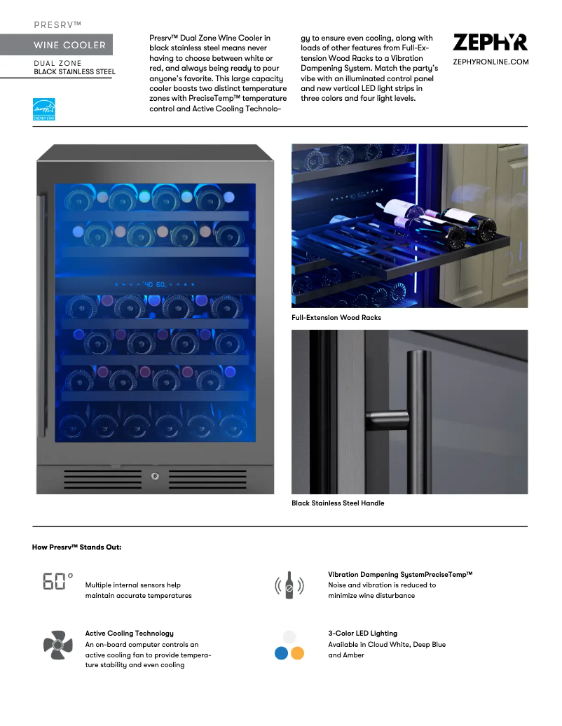 Image de la première page du manuel de l'appareil Presrv PRW24C02CBSG