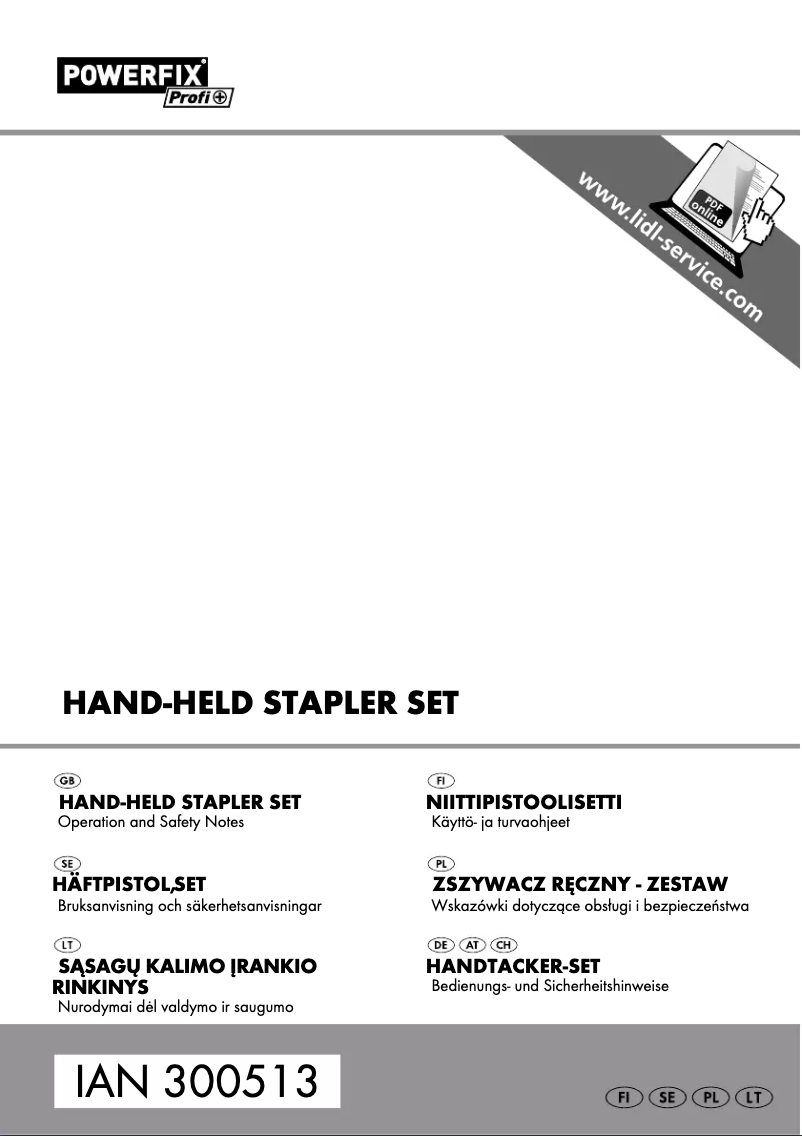 Page n°1 - Manuel utilisateur Powerfix IAN 315367