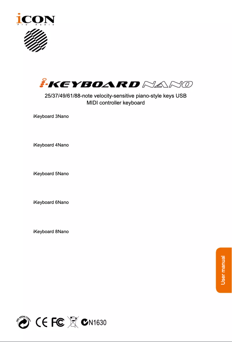 Image de la première page du manuel de l'appareil iKeyboard 5Nano