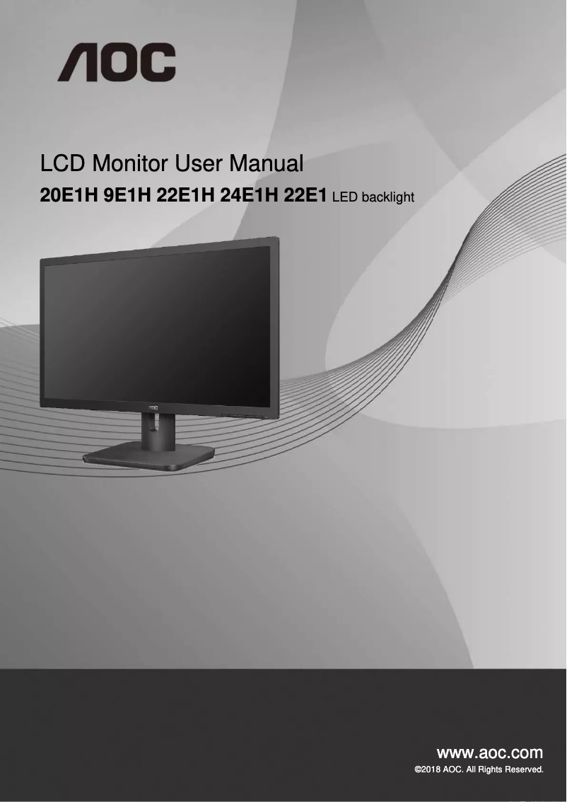 Page n°1 - Manuel utilisateur AOC Essential-line 22E1H