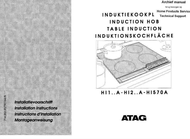 Page n°1 - Manuel utilisateur Atag HI570A