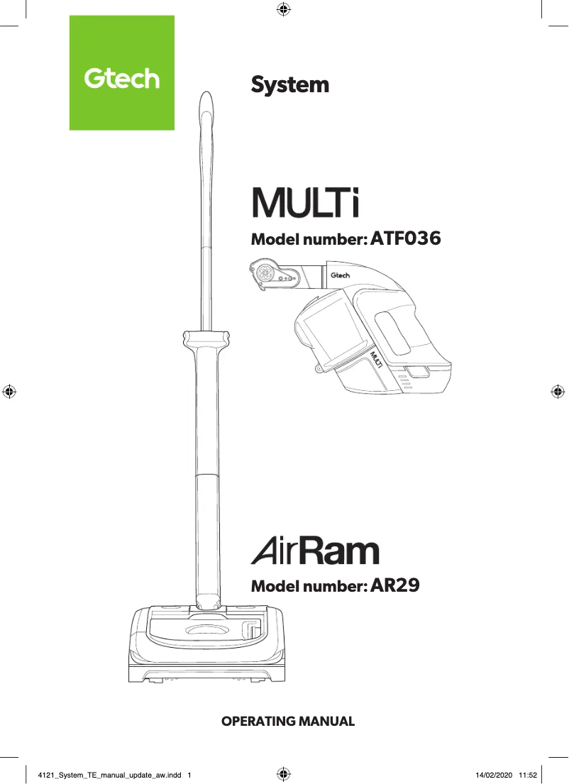 Image de la première page du manuel de l'appareil Multi MK2 ATF036