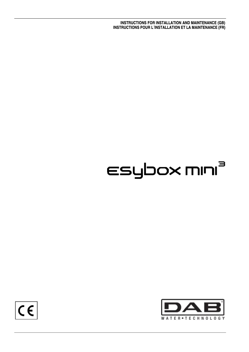 Page 1 de la notice Manuel utilisateur DAB Esybox Mini 3