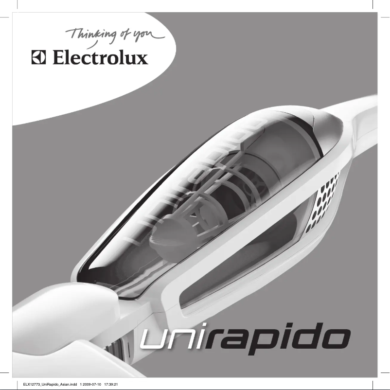 Page n°1 - Manuel utilisateur Electrolux ZB 2801