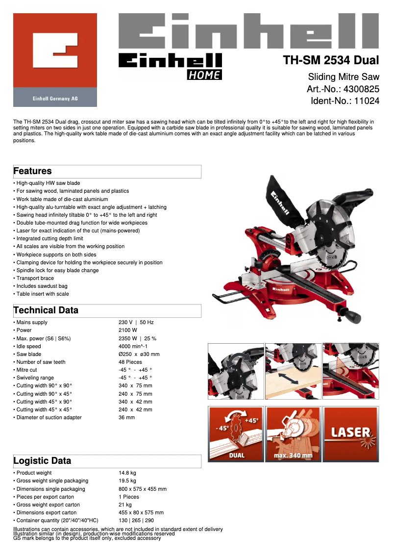 Image de la première page du manuel de l'appareil TH-SM 2534 Dual