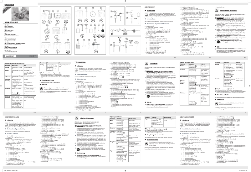 Page 1 de la notice Manuel utilisateur Parkside IAN 102627