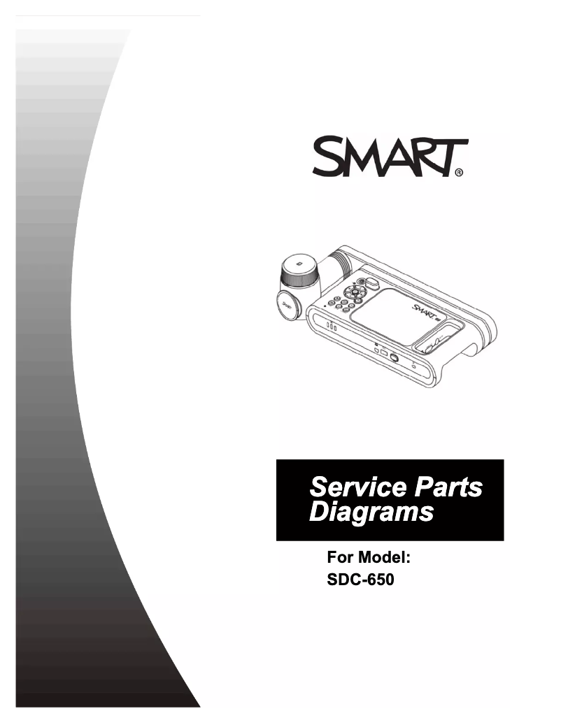 Image de la première page du manuel de l'appareil SDC-650