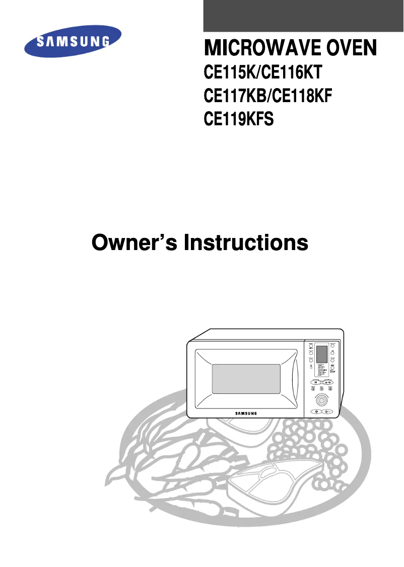 Page n°1 - Manuel utilisateur Samsung CE117KB