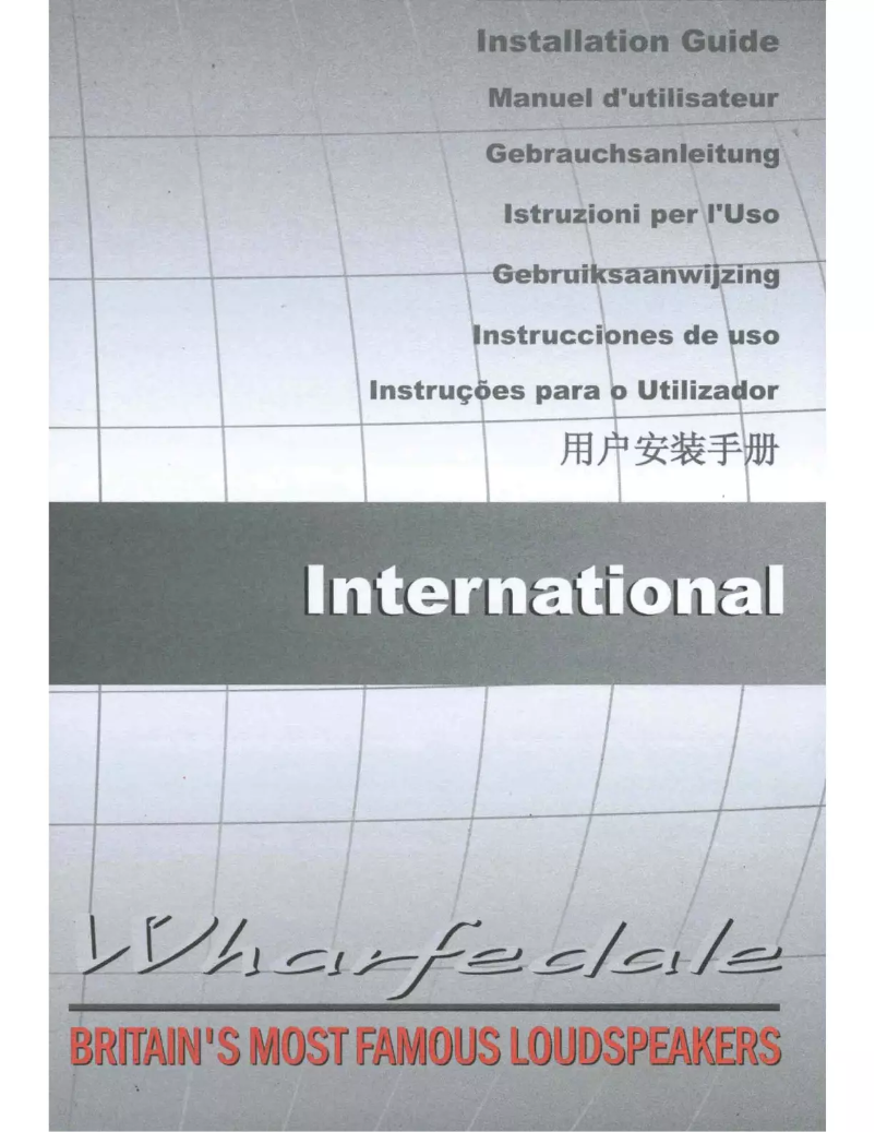 Page 1 de la notice Manuel utilisateur Wharfedale Diamond 11.0