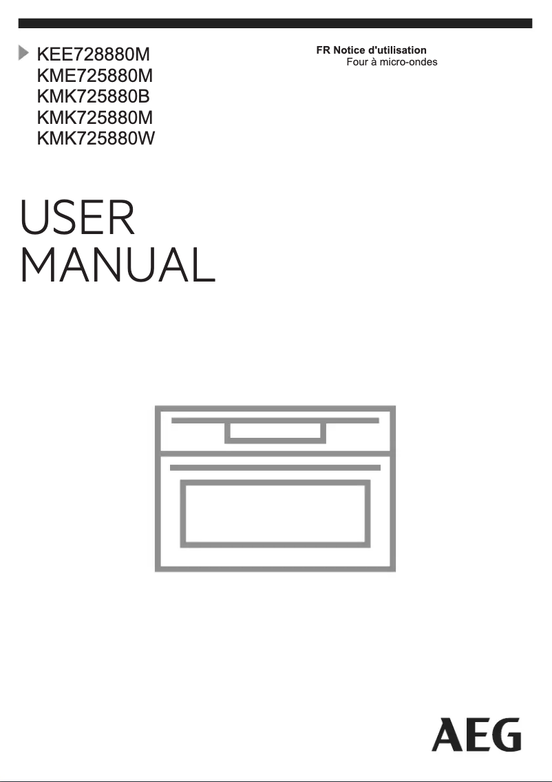 Page n°1 - Manuel utilisateur AEG KMK725880B
