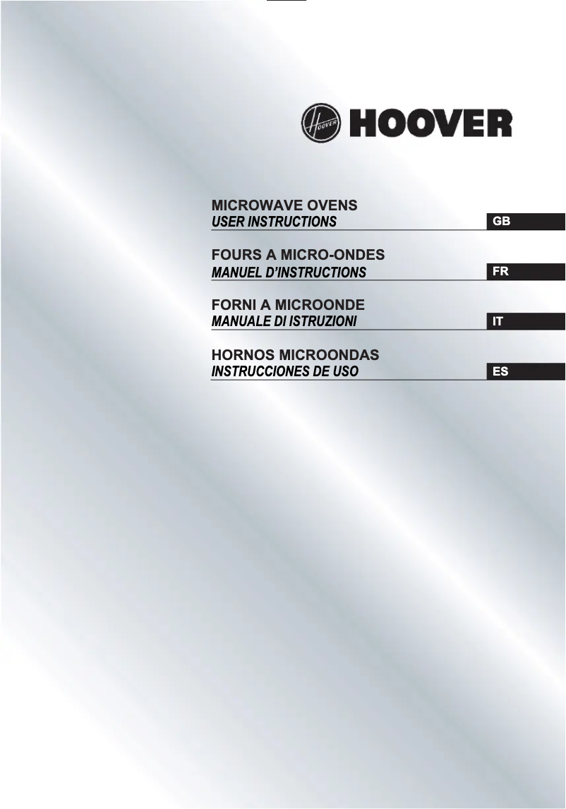 Página 1 del manual Manual de usuario Hoover HMG201X