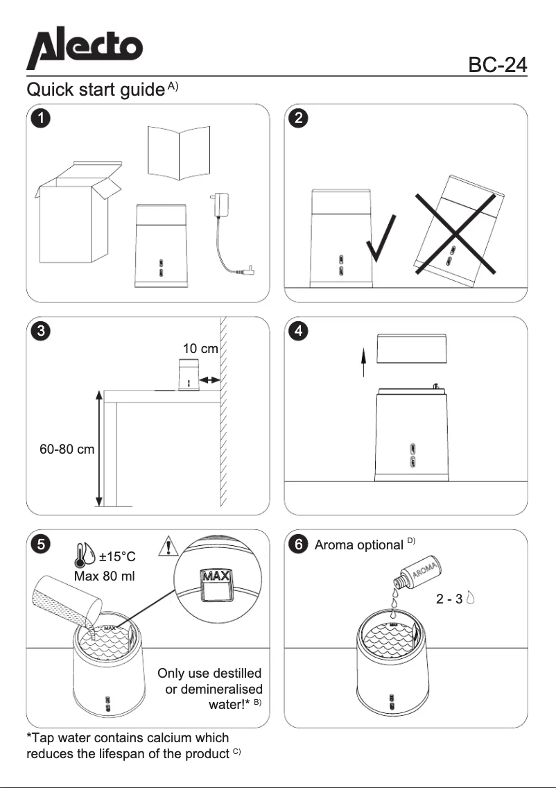 Image de la première page du manuel de l'appareil BC-24